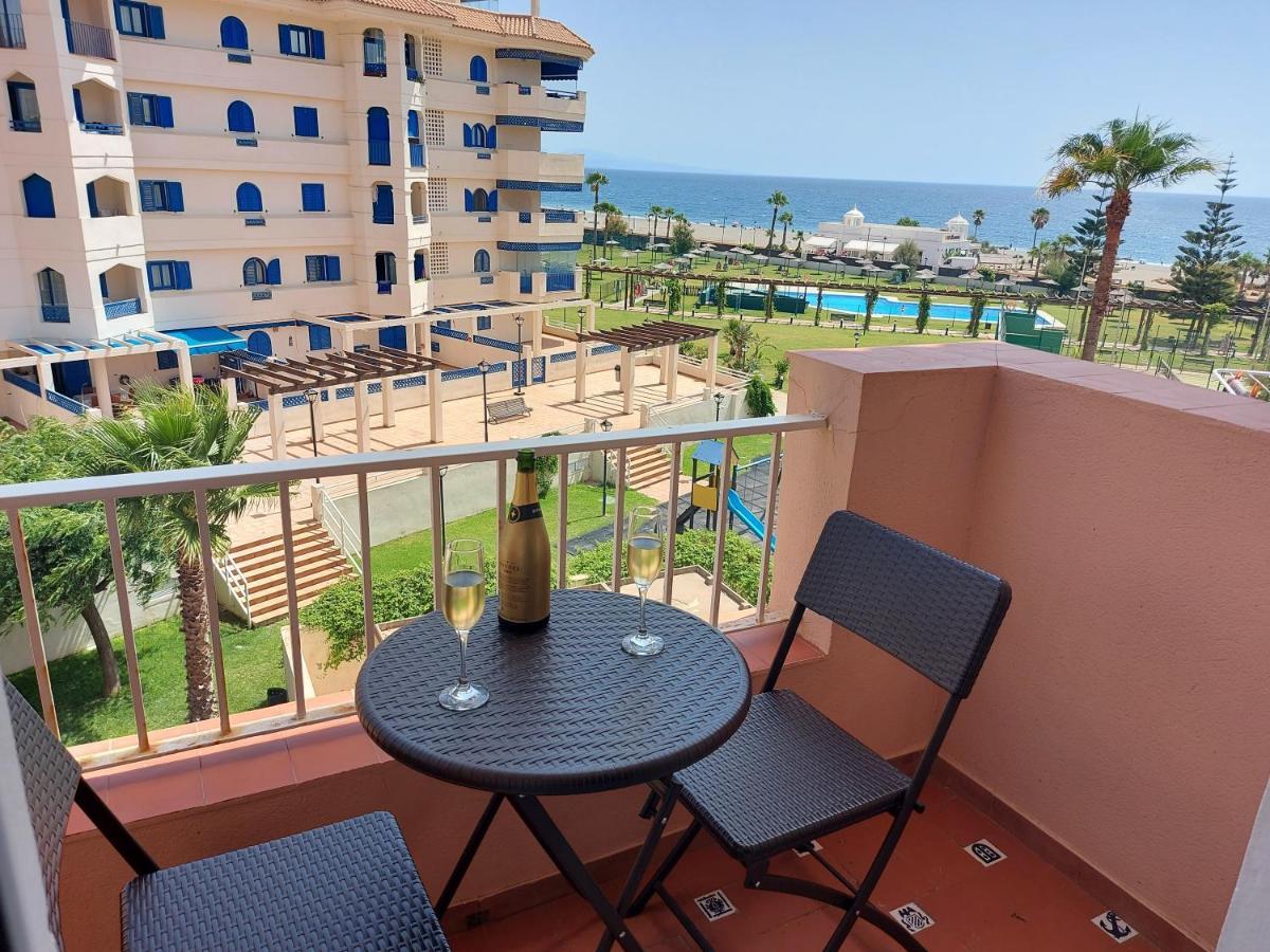 Noria 2, Pied Dans Le Sable, Magnifique Vue Mer, Piscine, Garage, Climatisation San Luis de Sabinillas Eksteriør billede